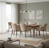 GUSTO upholstered chair, beige fabric
