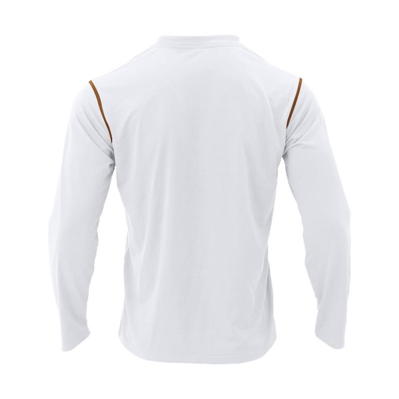 Мужская рубашка-поло европейского размера с воротником-стойкой и длинным рукавом, белая, черная, в стиле пэчворк, повседневная, с карманами