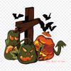 Halloween Mug Iron On Heat Transfer Printing Vinyl Patches Sticker for Clothes DIY Appliques Washable Patches