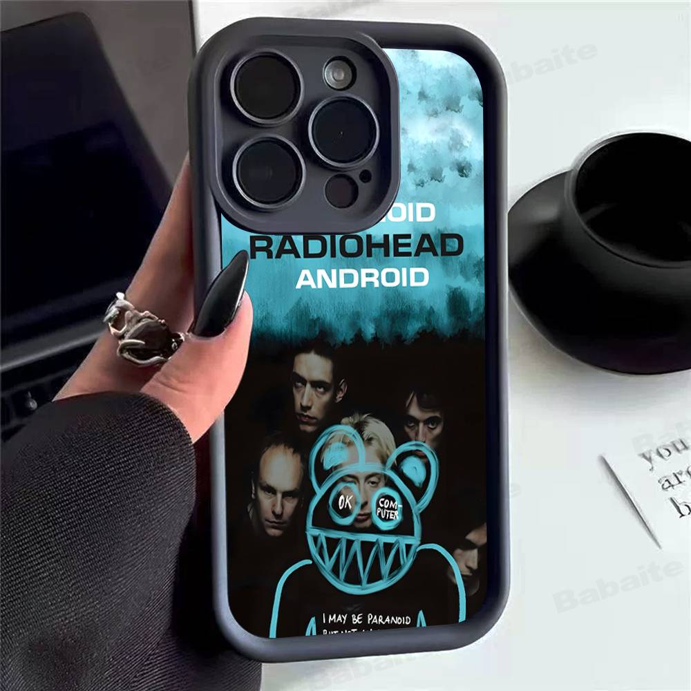 Чехол для телефона R-Radiohead Рок-группа Для Oppo Reno15 Reno14 Reno13 Reno12 Reno11 Reno10 Reno8 Reno7 Z T Pro Plus Мягкий ТПУ Задняя крышка