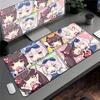 Аниме Nekopara Милая Девушка Ковер Большой Защитная Подушка для Компьютерного Стола XXL Игровой Коврик для Мыши с Заблокированным Краем Утолщенный Коврик для Клавиатуры Скоростной