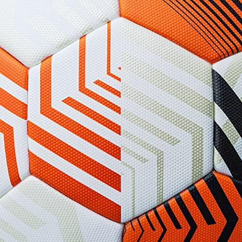 Molten Футбольный мяч Лиги Европы УЕФА UEL Official, белый/оранжевый/черный, модель: 5000 «Матч-мяч», размер 5