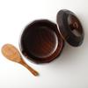 Osaka Choseido Wooden Rice Container with Rice Serves Go Spoon, 2-3 People, Approx. 1.5 (1.5 Cups)