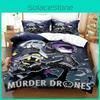 Drones Anime Murder Bedding Set Duvet Cover Pillowcase For Kids Fashion Home