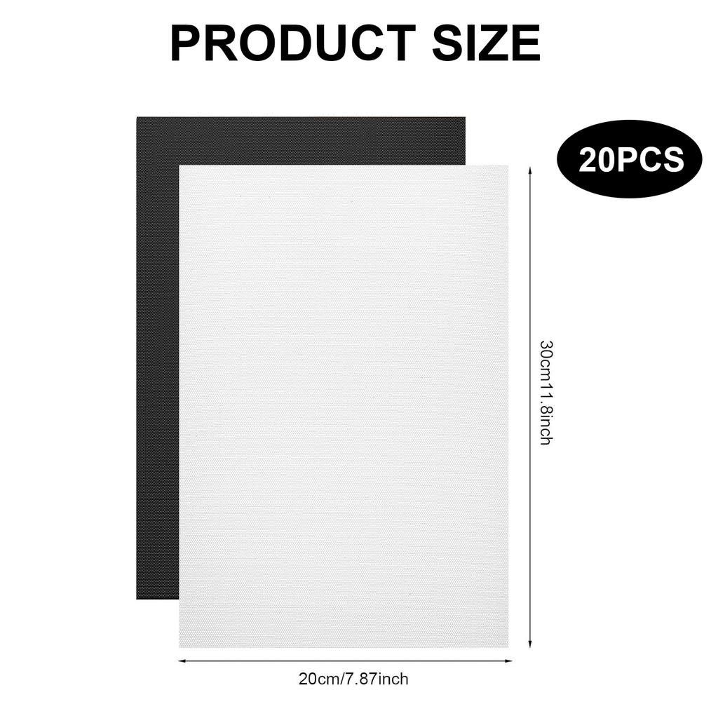 20 шт. Сетчатые листы из ПВХ для печати 7,87x11,8'' Сетка для глаз фурсьюта для фурсьютов, костюмов фурри, косплея, реквизита, домашнего декора