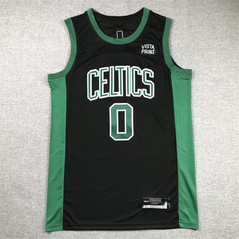 Boston Celtics Basketball Jersey Tatum 0 Brown 33 Retro Embroidered Graffiti Sport Top Men Women Unisex Team Shirt