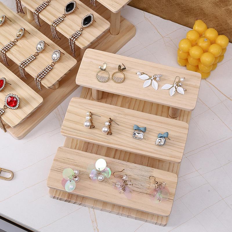 Многослойная деревянная стойка для солнцезащитных очков, полка для очков, держатель ювелирных изделий для нескольких пар очков, витрина