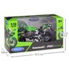 Масштаб 1/12 WELLY 2010 Kawasaki Ninja ZX-10R, модель мотоцикла из сплава, литье под давлением, металлические игрушечные транспортные средства, коллекция высокой имитации, детские подарки