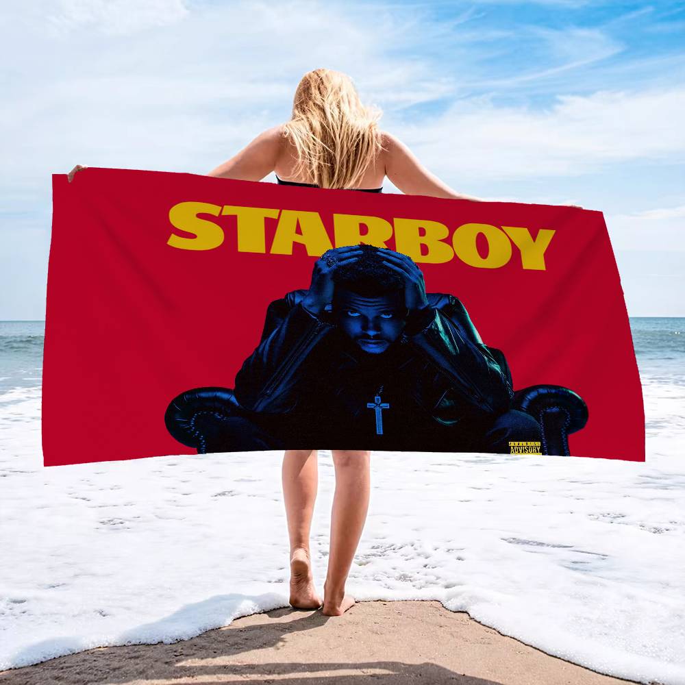 Канадский R&B певец The Weeknd Музыкант Микрофибра Пляжное полотенце Впитывающее Быстросохнущее Мягкое Полотенце для йоги, плавания, альпинизма