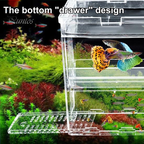 Box Breeder Aquarium Fish Isolation Breeding Hatching Divider Transparent Multigrid Design Fish Breeding Isolation Box For Shrimp Clownfish
