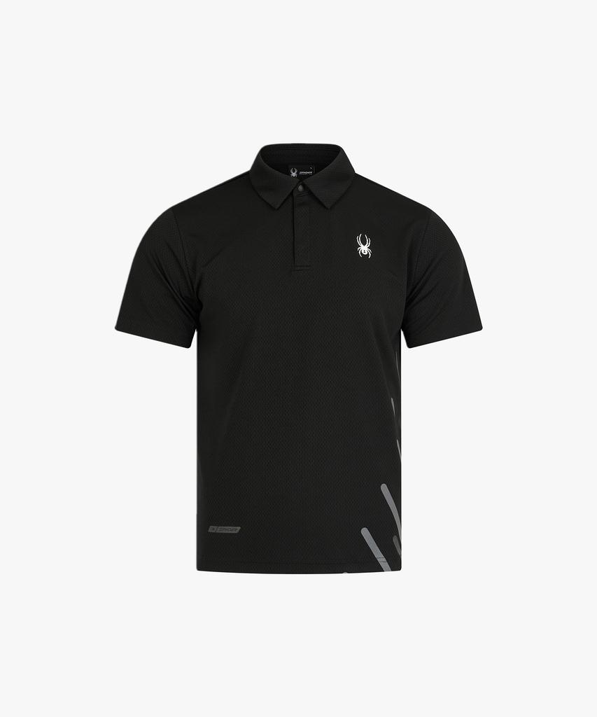SPYDER Men'S Smart Active Short Sleeve Collared T-Shirt Splfcnts201Mblk