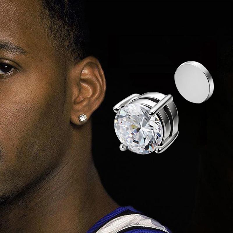 1/3 пары кристальные сильные магнитные серьги-гвоздики клипсы для мужчин и женщин панк круглые циркониевые магнитные серьги без прокола ювелирные изделия