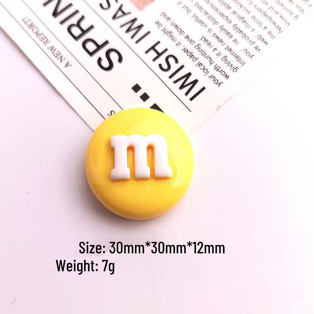 Многоцветные смоляные бобы M для DIY чехлов на телефон, заколок для волос и украшений на холодильник