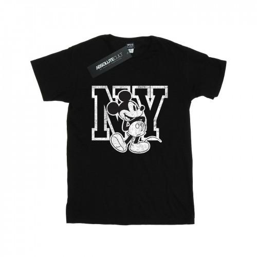 Disney Mens Mickey Mouse NY Kicking T-Shirt