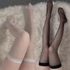 1 Pair Women's Thigh Over Knee Socks Black Thin Leg Thigh High Fishing Net Socks Gothic Punk Stockings ZPG