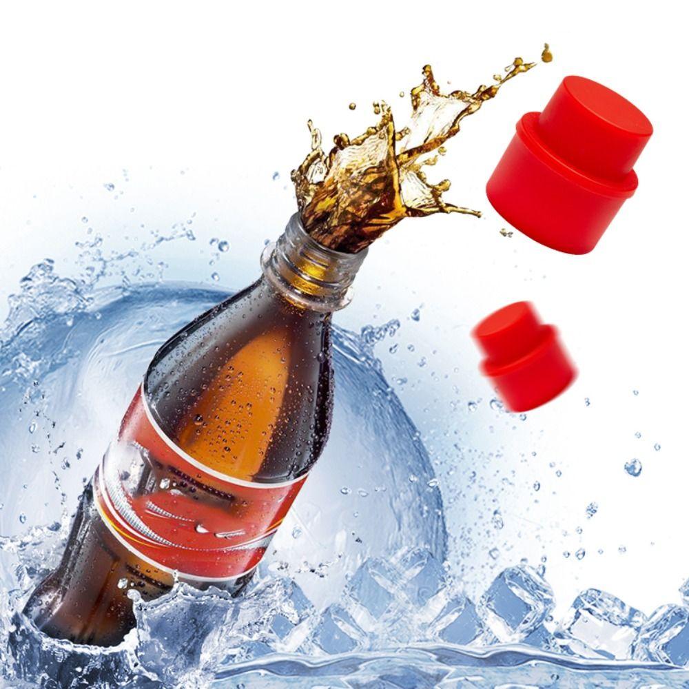 2pcs/Set Frizzy Cola Pump Air Tight Beverage Saver Bottle Stopper Drink Sealer Soda Cap