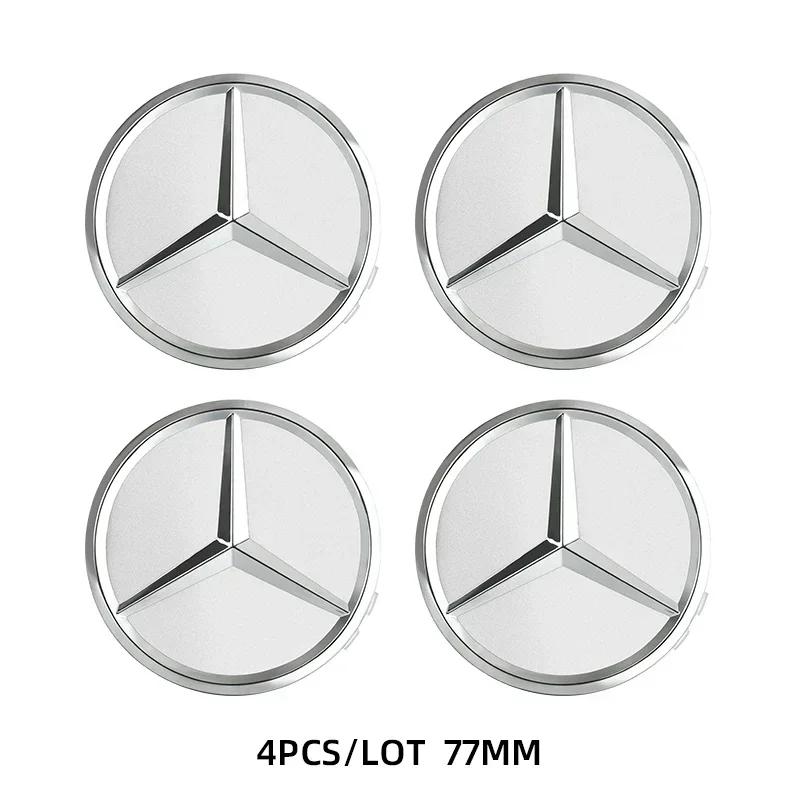 Новые Для Mercedes Benz 4 шт. 75 мм Центральные колпаки ступицы колеса автомобиля Венок AMG для Mercedes Benz GLE GLK SLK CLA CLK W203 W204 W205 W209 W