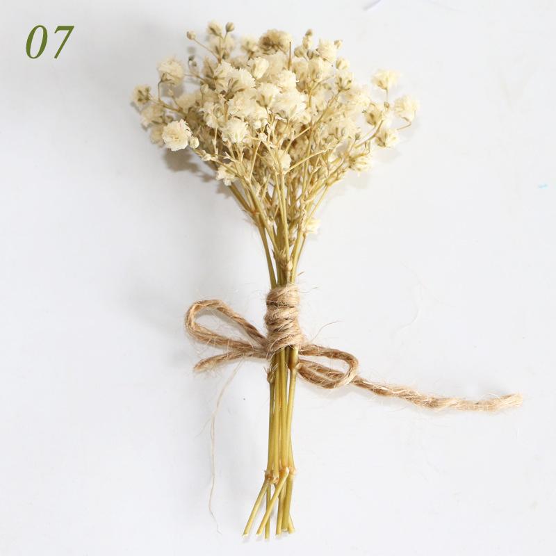 1шт Декоративный букет цветов Мини натуральные сухоцветы свежие консервированные Babysbreath свадьба