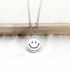 Ожерелье-свитер из нержавеющей стали с вращающимся смайликом - Универсальное украшение в стиле хип-хоп, длинное