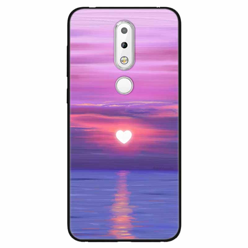Для Nokia 6.1 Plus Чехол Мягкий Силикон Мультфильм Модный ТПУ Чехлы для Телефона для Nokia X6 Обложка 6.1Plus Милый для NokiaX6 Лев Волк