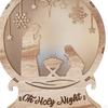 Nativity Scene Light Christmas Decor Ornament for Office Desktop Table