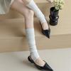 Тонкие длинные гольфы однотонные длинные гольфы модные женские чулки дамы