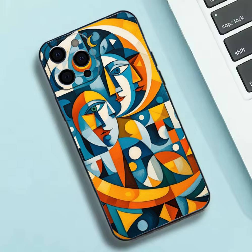 Абстрактная картина Пикассо Чехол для телефона Силиконовый Мягкий Для IPhone 17 16 15 14 13 12 11 X XR Plus Pro Max Plus