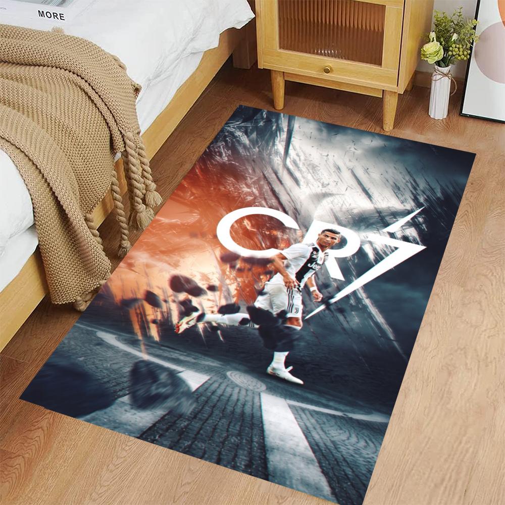 Cristiano Ronaldo Floor Mat Perfect For Dormitory Hallway Decorate Room Game Room Antislip Rug Anime Office Decor Birthdaychristmas Gift