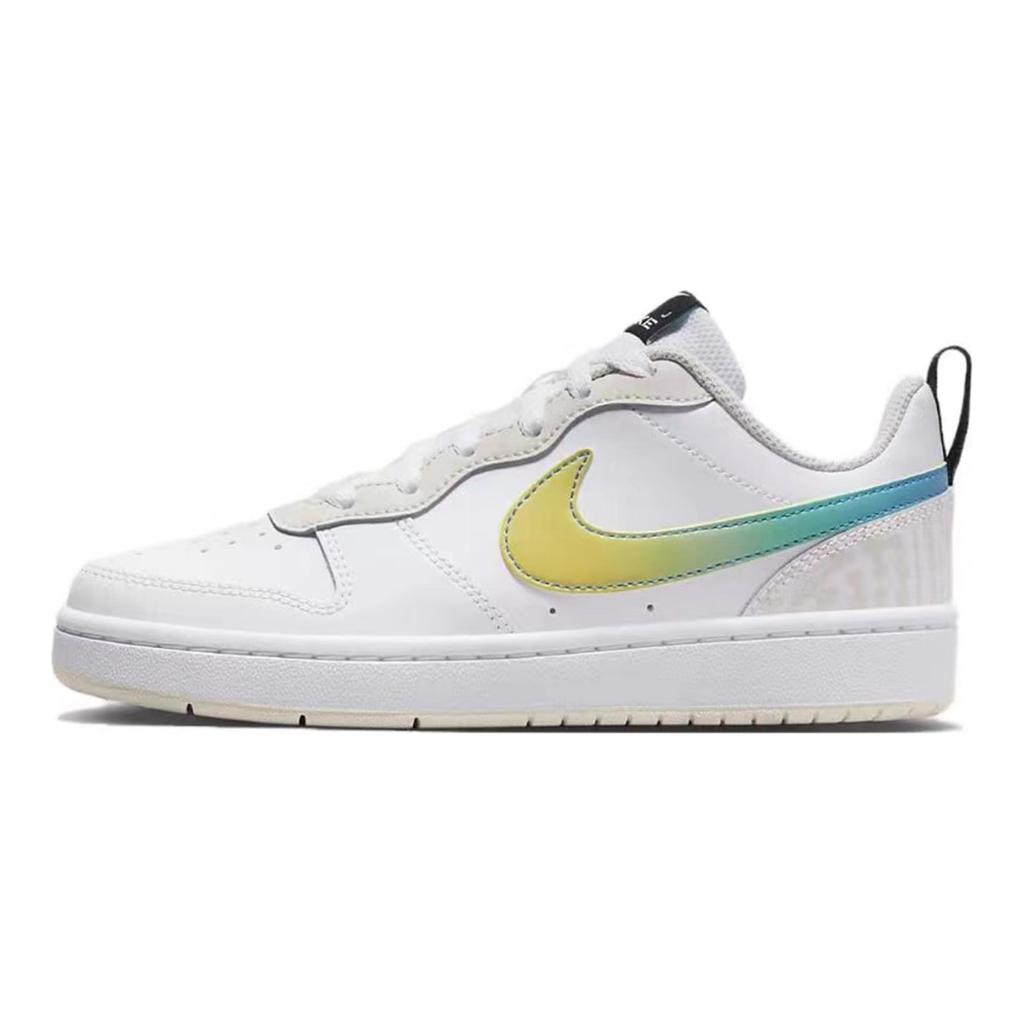Nike Кроссовки Court Borough 2 Nautical Storm с амортизацией, износостойкие, низкие, для скейтборда, женские, серые FJ7692-191(Team177--КОРОБКА)