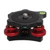 LP‑64 Camera Tripod Ball Head Leveling Base Aluminum Triple Wheel Leveler Bubble Level