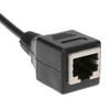 Сеть DSL RJ45 «папа» на 2 «мама» Соединительный кабель-адаптер сплиттера Ethernet-кабели Шнур-адаптер Провод Черный
