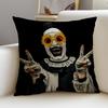 Horrifying TTerrifierS Cushion Cover Breathable and skinfriendly linen pillowcase square removable and washable cushion