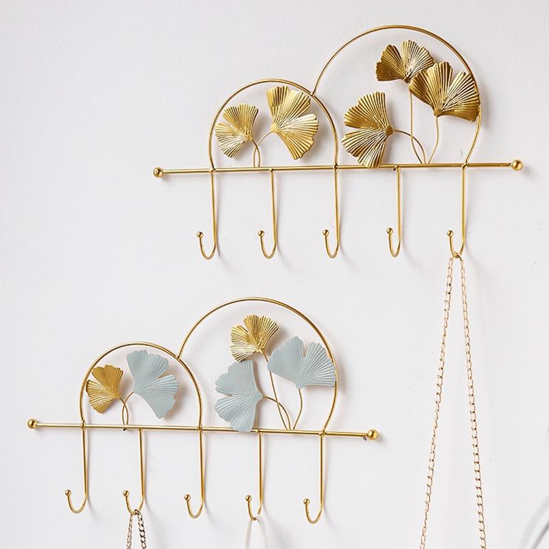 Кованый железный крючок настенный держатель для хранения ключей украшение прихожей на входе настенный крючок крючок для подвешивания пальто шляп шарфов лист домашний декор