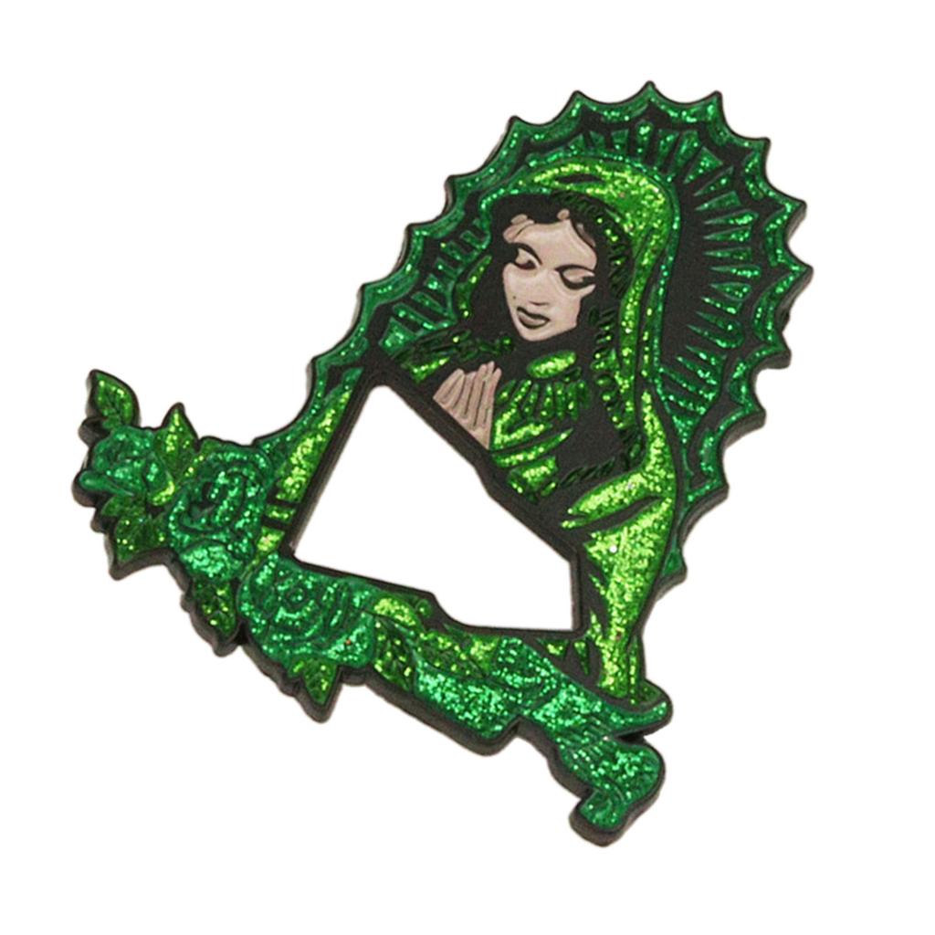 Religious Hat Pin Delicate Hat Embellishment Virgin Themed Lapel Pins Handmade Jewelry Versatile Shirt Bag Badge