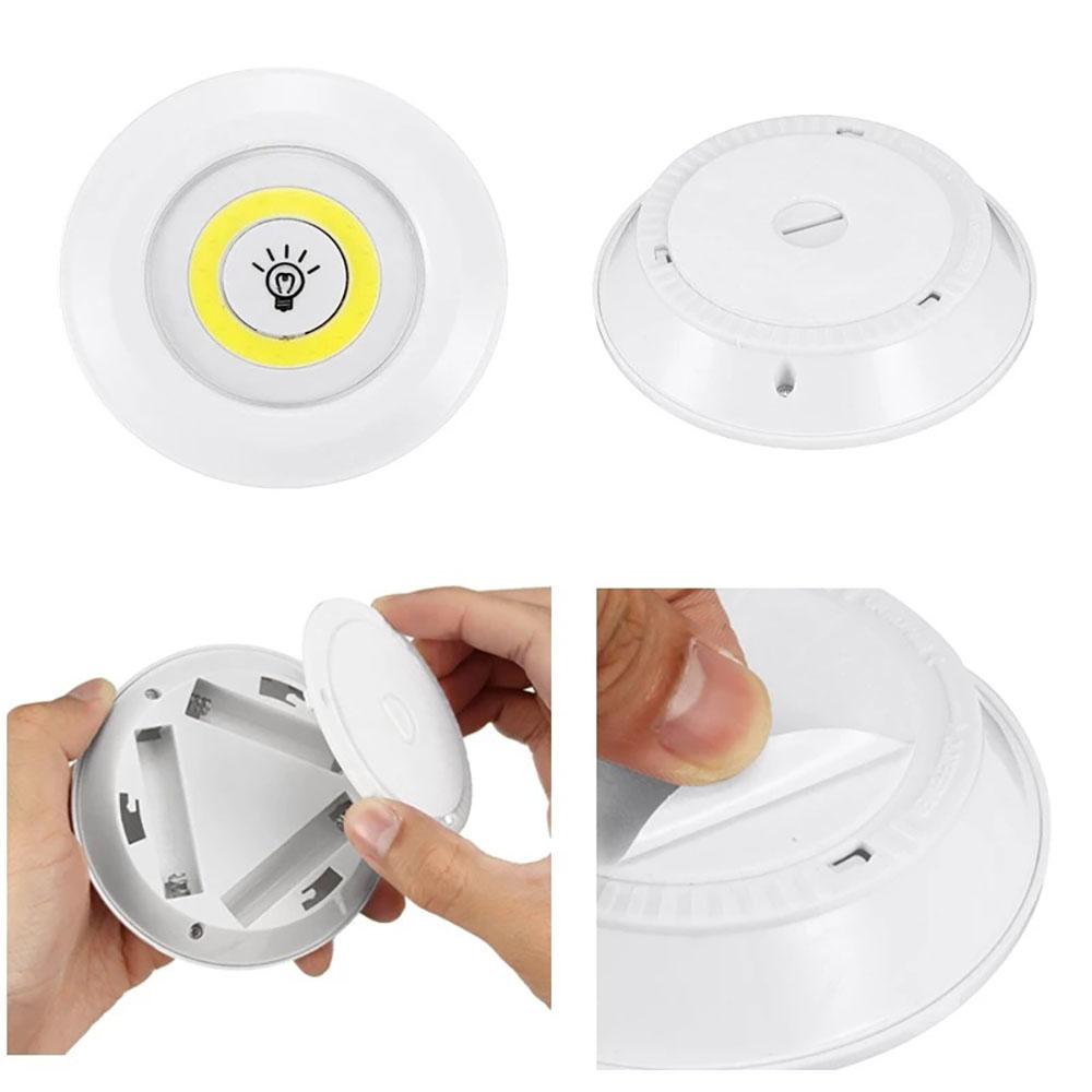 Super Bright Cob Under Cabinet Light LED 5W Wireless Remote Control Dimmable Wardrobe Night Lamp Home Bedroom Kitchen Nightlight