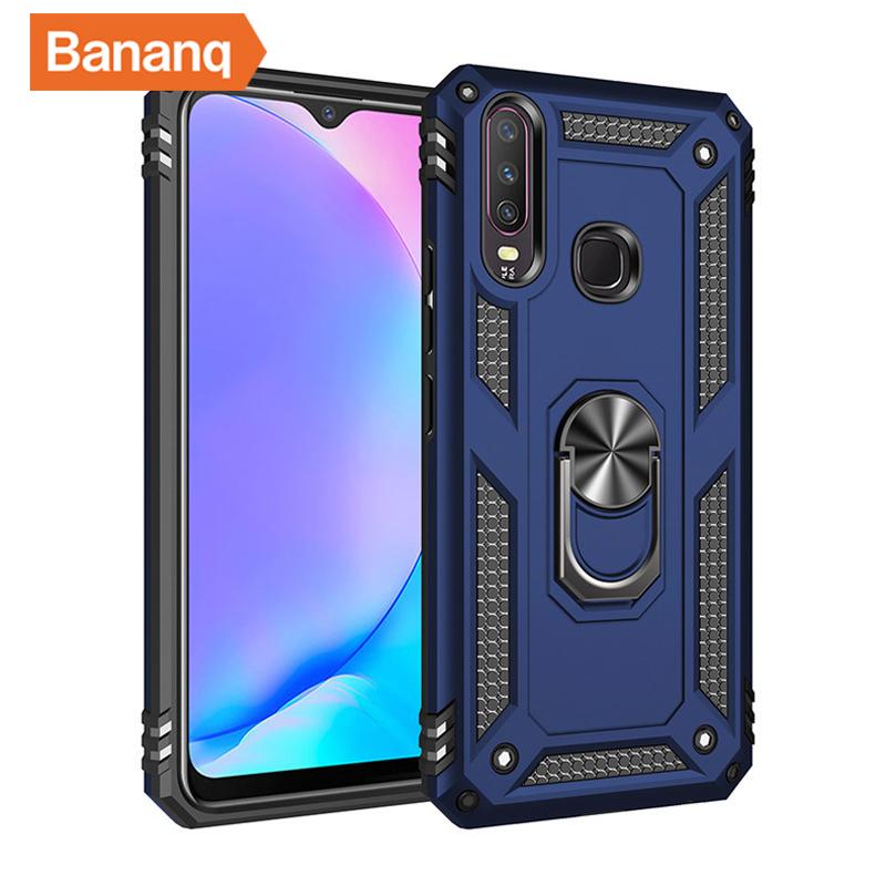 Противоударный чехол-кронштейн Peaktop Armor для VIVO Y17 Y15 Y12 V15 Pro X21 X23 X27 с металлическим кольцом-подставкой для VIVO Nex A