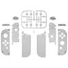 eXtremeRate Switch Replacement Shell Compatible with Clear Handheld Controller Housing Case Compatible with Switch and Switch with Full Set of Buttons