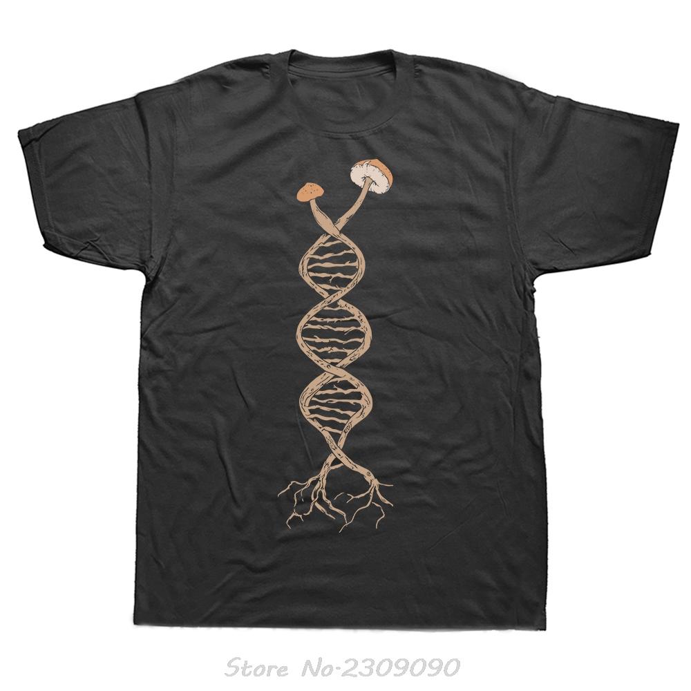 Pick Mushrooms Is In My DNA Mycology Tshirt Fashion Summer Casual T Shirt Oneck Tees Tops Unisex Oversized Fitness Tshirt
