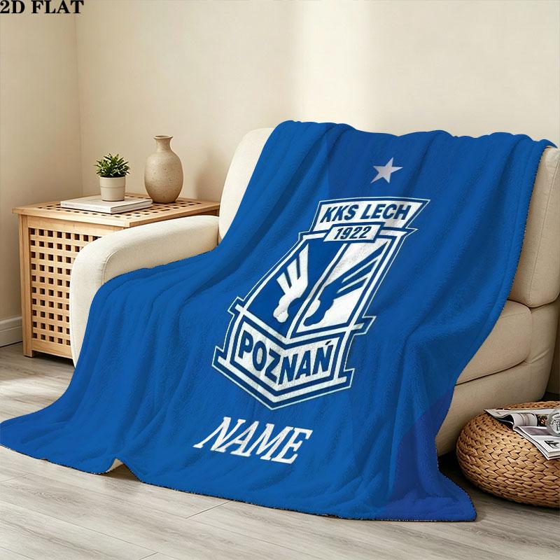 Custom KKS Lech Poznań Blanket, High quality Comfortable for All Seasons, Home Decor, Warmth and Comfort