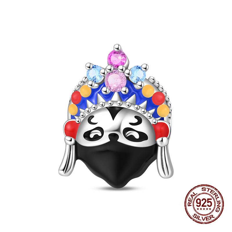 Cute Charm Bead Charms copper Authentic Compatible With Bracelets Monsters Robot Dog Chinese Panda Bead Charms Charm Bead Charms Ideal For Women Do It