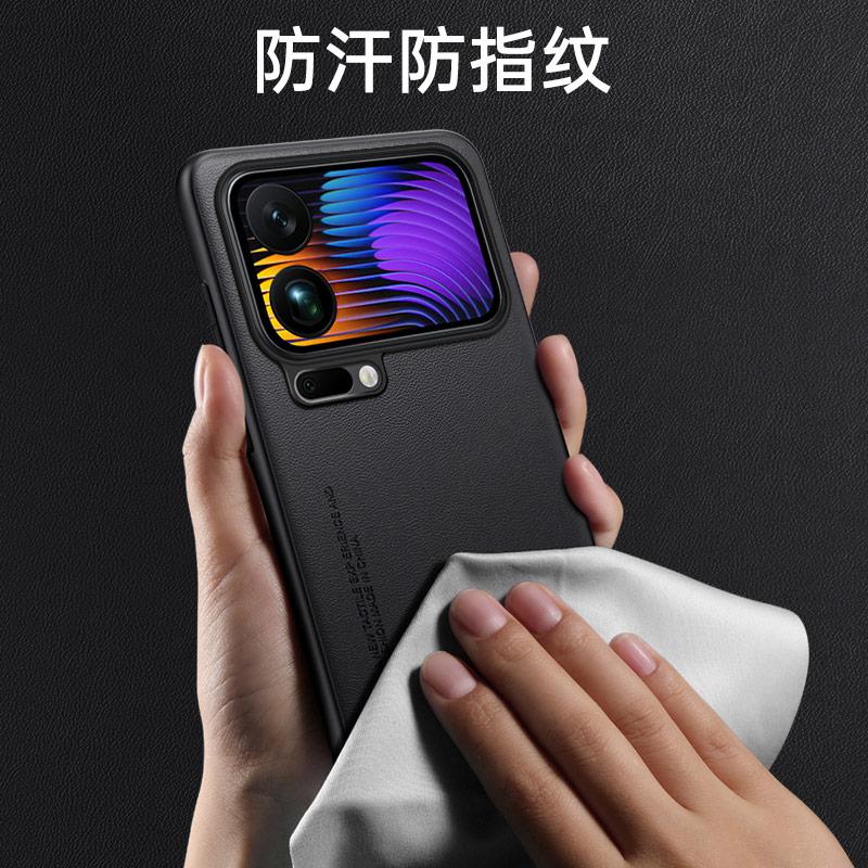 Простой чехол из ПУ кожи для Xiaomi 17 Pro Max, противоударный, с силиконовым матовым бампером, мягкой рамкой, противоударная крышка для Xiaomi Mi17 17pro