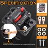 30A-300A Fuse 12-48V Circuit Breaker 12V Trolling Manual Reset Fuse Car Boat Manual Power Protect Breaker for Audio System