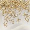 Metal Willow Bowknot Nail Art Decorations 3D Gold Silver Shiny Charms DIY Manicure Supplies for Nail Artists