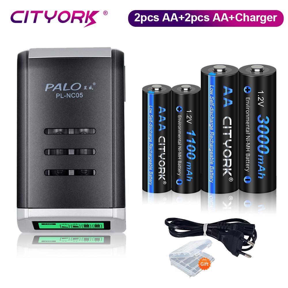 Cityork 1,2 В AA аккумуляторная батарея 1,2 В AAA Ni-MH аккумуляторная батарея 1,2 В 2A 3A батарейки для микрофона, часов, игрушек