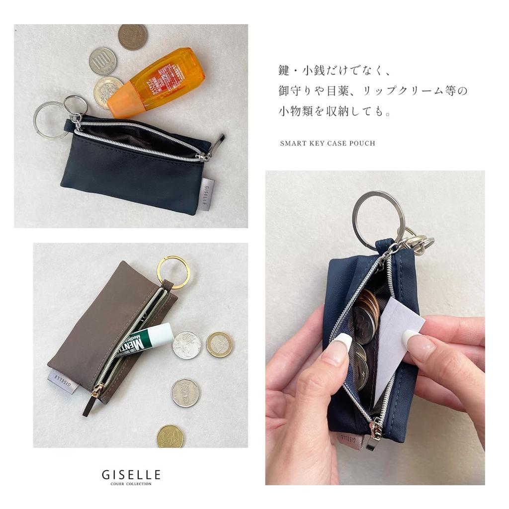 Gisele Key Smart Key Miracle Ring Coin для мужчин и женщин Чехол, Чехол, Чехол, Многоцелевой чехол, Маленький, Компактный, Легкий, (черный)