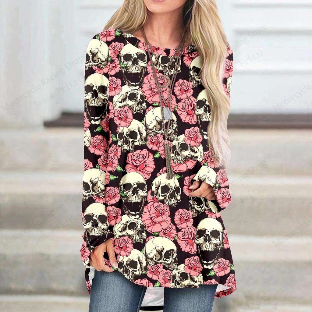 Новая женская футболка с забавным рисунком ананаса, 3D-принт, женская мода, повседневная, с круглым вырезом, с длинным рукавом, футболки, женская одежда