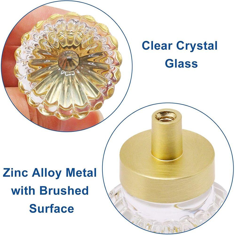 Золотисто-серые прозрачные хрустальные мебельные ручки Прочные Превосходный дизайн Хрустальные ручки Мебельная ручка для комода для кухни ванной