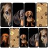 for Motorola Moto Edge 70 60 50 G54 G04 G24 G15 G86 Samsung Galaxy S25 iPhone 17 16 15 Xiaomi Redmi Note 14 13 Pro Max Phone Case Dachshund Dog Cover