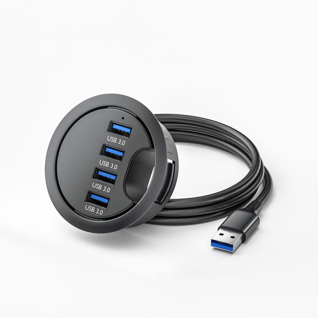 USB 3.0 концентратор для рабочего стола со считывателем SD/TF карт для офисного компьютера