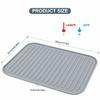 Hotsyang Silicone Trivets - Rectangular Silicone Hot Pads for Kitchen Countertops, 9x12 Inch, 2-Pack (Black)